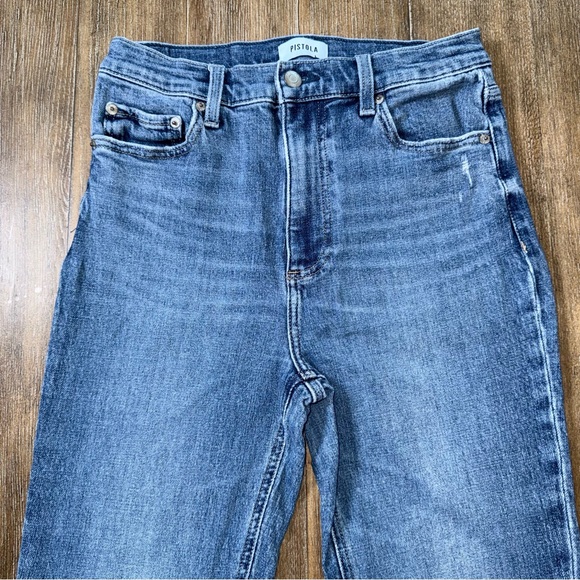PISTOLA High Rise Bootcut Jean sz 28 Blue - Picture 6 of 12